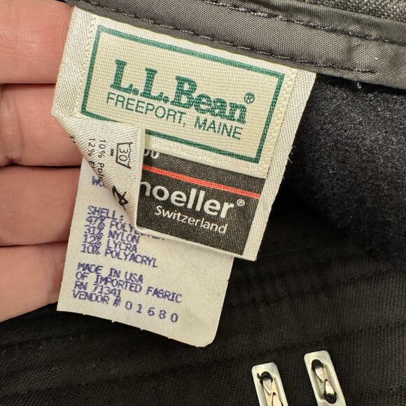 LL Bean Snow Pants Womens 4 Long Black WB-400 Schoeller Fabric Vintage USA - Picture 4 of 12